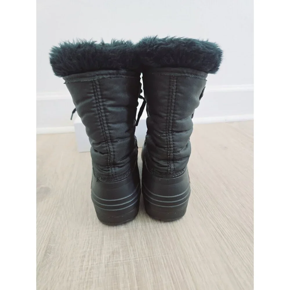 Sorel Kaufman Canada Black Waterproof Felt Lace Up Snow Winter Boots Shoes 8 - Picture 7 of 12